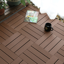 Outdoor WPC floor Courtyard Outdoor terrace Antiseptic wood Shuo wood waterproof balcony Ecological wood yard Garden Bathroom