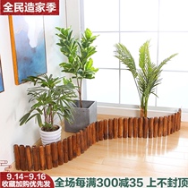 Outdoor courtyard anti-corrosion wooden stakes garden flower pool balcony fence small fence decoration home gardening fence fence