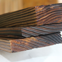 Anti-corrosion wood floor carbonized solid wood board wooden strip wall panel sauna board ceiling courtyard outdoor wood Square