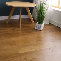 Diamond teak acacia log pure solid wood floor light color keel free keel lock lock geothermal floor heating home factory direct sales