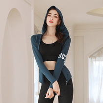 Europe and the United States imported autumn and winter new quick-drying sportswear womens casual fitness running jacket stand-up collar zipper yoga jacket
