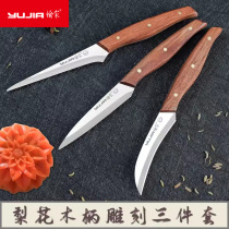 Cuisine Engraving Knife Professional Chef Carved Knife Food Fruit Parquet Sculpture Flower Master Knife Student Starter Engraving Suit