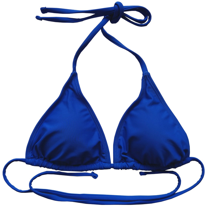 Women's One-Piece Swimsuit, Bra Without Underwire, Nylon Elastic Fabric, Soft and Comfortable, Adjustable Straps, Klein Sapphire Blue
