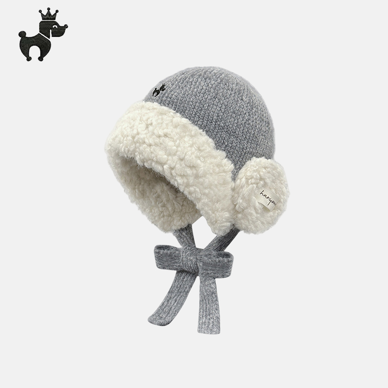 Captain Haggis Winter Thickened Warm Knit Hat for Women, Fashionable Versatile Windproof Ear Protection Hat, Lei Feng Hat That Makes the Face Look Smaller
