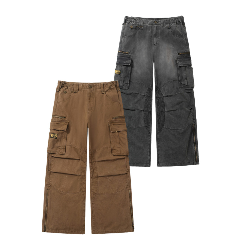 Songaadon 26Fw Multi-Pocket Dyed Washed Work Pants Cargo Songaadon 26Fw Multi-Pocket Dyed Washed Work Pants Cargo