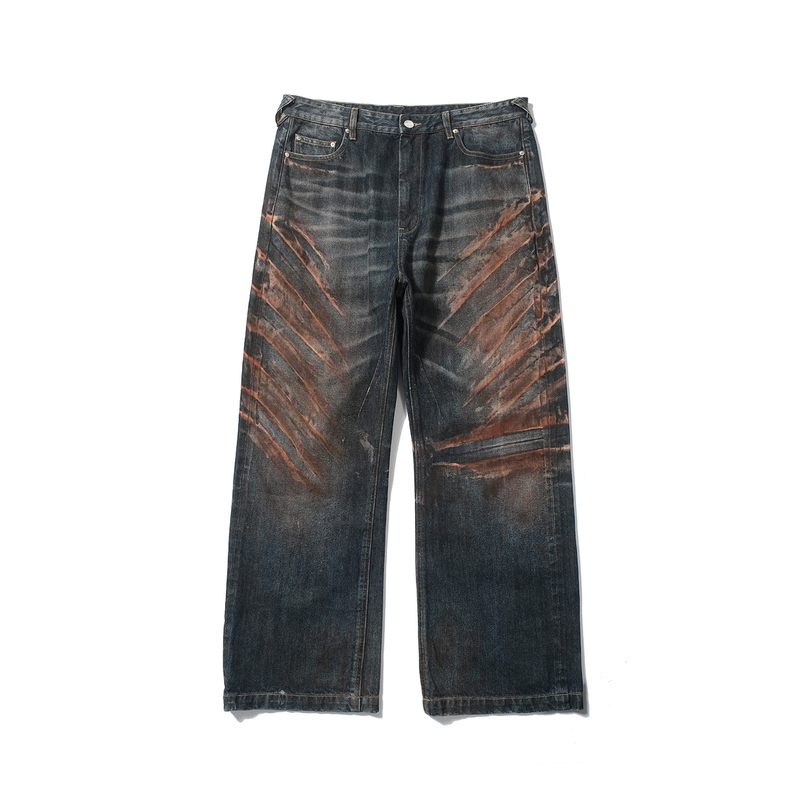 Songaadon 26Ss Rust-Stained Washed Jeans