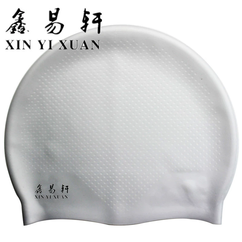 Mũ bơi Giọt nước Silicone Mũ bơi cho trẻ em Đồ bơi dành cho người lớn Huấn luyện lặn Mũ chống ngang Tóc dài - Các môn thể thao khác