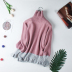 Cao đùi ròng đỏ tai gỗ áo len dày knitsweater mùa thu mới / nữ mùa đông a464 thời trang 