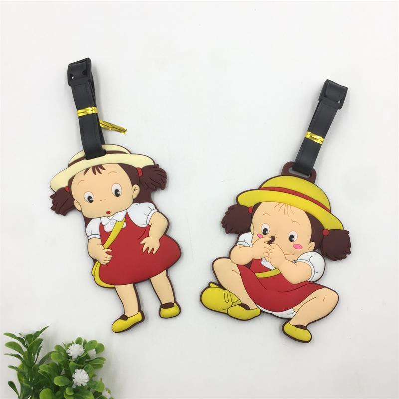Luggage tag cartoon Xiaomei Totoro children's schoolbag pendant creative luggage tag name identification boarding pass