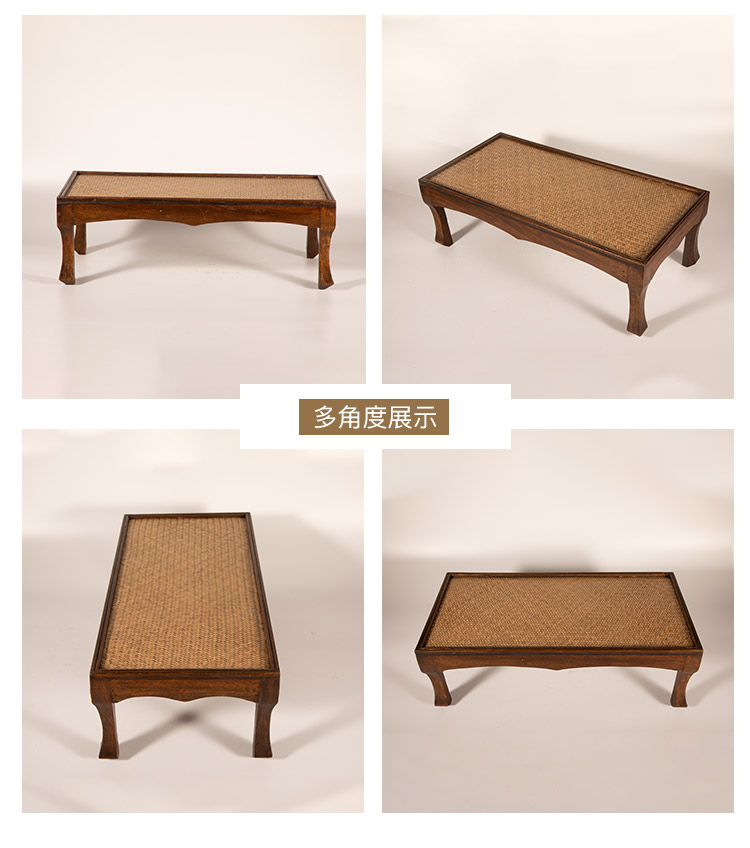 Taijili nhập khẩu thủ công bằng gỗ rắn bàn cà phê tre Đông Nam Á đồ nội thất retro mẫu nhà phòng căn hộ nhỏ bàn cà phê - Bàn trà ban ghe dep