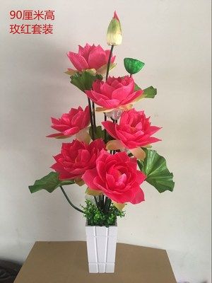 New Imitation Real Great Lotus Flowers for Buddha Sleeping Lotus Fake silk flowers Dry flowers on floor Bonsai to put fishponds with floral art