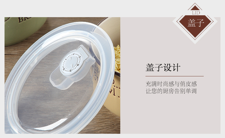 Cốc ăn liền bằng gốm có nắp có tay cầm hộ gia đình dung tích lớn chén ăn trưa hộp ăn trưa học sinh hộp ăn liền bát mì cách nhiệt bát - Hộp cơm điện sưởi ấm gào mên điện