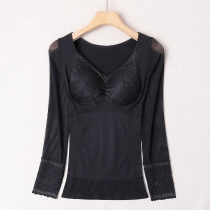 Bra Autumn and Winter Shaping Body Shaping Upper Body Long Sleeve Warm Tunic Top Belly Controlling Underwear Corset Women