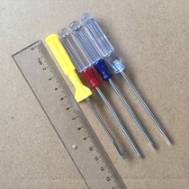 Manufacturer direct sales transparent handle screwdriver small crystal mini screw driver transparent head with cross-changing cone