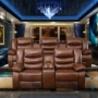 Home theatre sofa tin không gian lớp cabin điện da đầu tiên sofa nhà hát thính phòng nghe nhìn sofa phòng - Ghế sô pha ghế sofa cafe