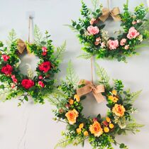 Living room TV background wall decorations Wall pendants Garland bedroom room door bedside flowers small hanging ornaments