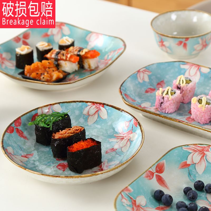 Korean dish set home combination Korean rice bowl instant noodle bowl rice plate meal bowl dish tableware can be microwaved