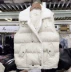 Áo vest nữ châu Âu 2018 mới hoang dã lông cừu ve áo xuống cotton vest đoạn ngắn ấm áp hàng châu Âu áo phao lông vũ nữ Áo vest