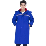 Антистатический длинный светоотражающий морской пуховик для работы, длина макси, увеличенная толщина