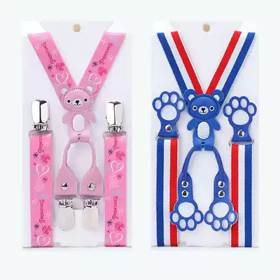Male and female infant garden baby holding baby bag clip child child anti-drop pants belt watch performance show pants clip