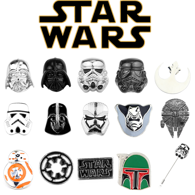 European and American Movie Merchandise Star Wars Logo Rebel Alliance Bb-8 Robot Alloy Brooch