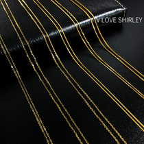 18K gold aggravated plus coarse necklace AU750 Carland Chain O character Chain collarbone chain can be matched with seawater pearl pendant