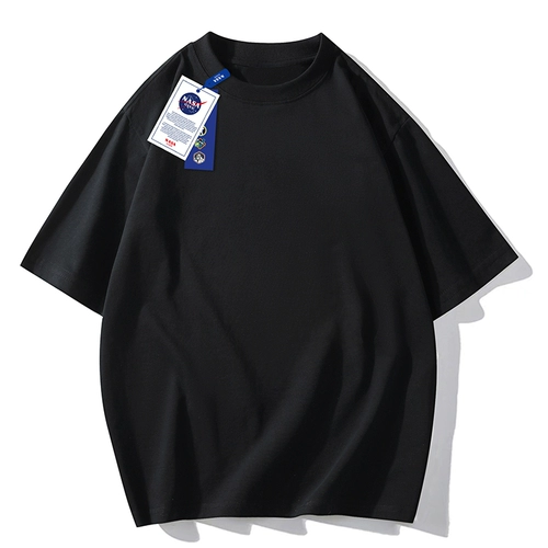 Хлопковая белая базовая приятная телу футболка с коротким рукавом, в американском стиле, свободный крой, оверсайз