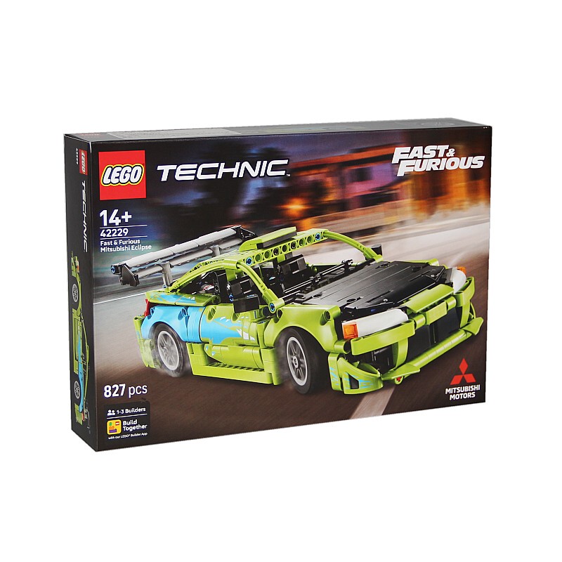 Lego Technic Fast & Furious 42229 Mitsubishi Eclipse Racing Car Building Blocks Toy for Boys