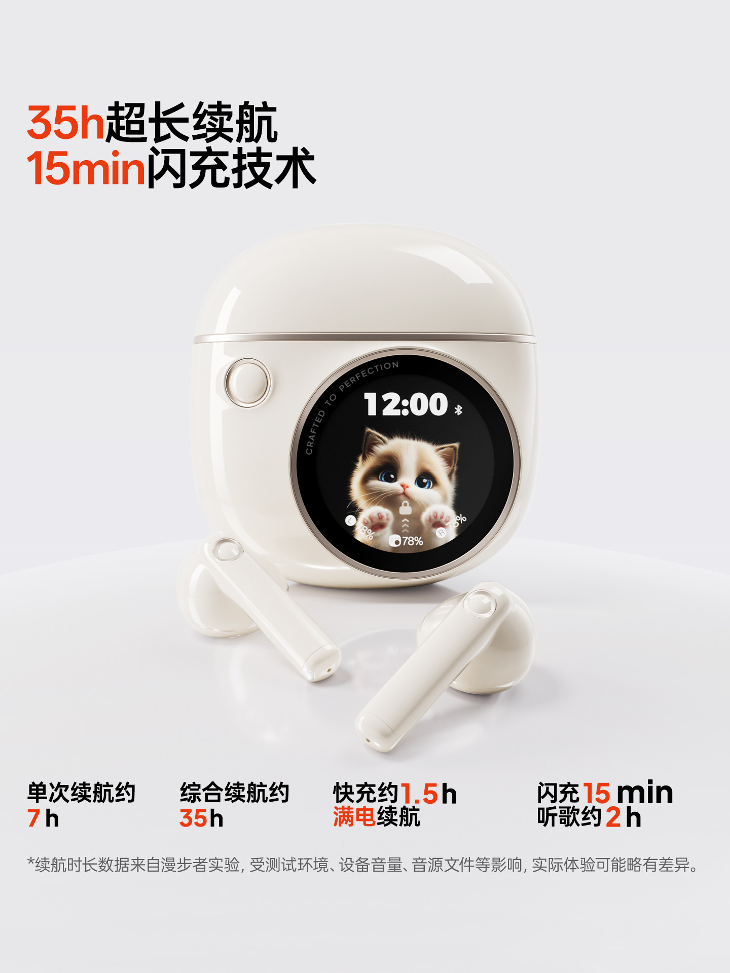 Edifier Pate Bluetooth Headphones Semi-In-Ear Wireless Gaming Sports High-Quality Sound Long Battery Life Gift for Men and Women