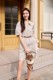 Porcelain Beam 24 New Summer Elegant Roman Holiday Shirt Dress Strips ຂອງແມ່ຍິງ