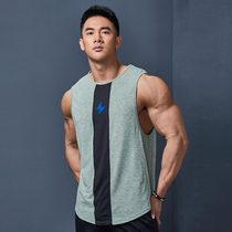 WorkoutWolf Fitness Vest Mens training sleeveless loose sports waistcoat Quick-drying t-shirt Clothes