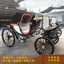 European new electric sightseeing carriage Scenic tour passenger wedding film and television hotel exhibition reception
