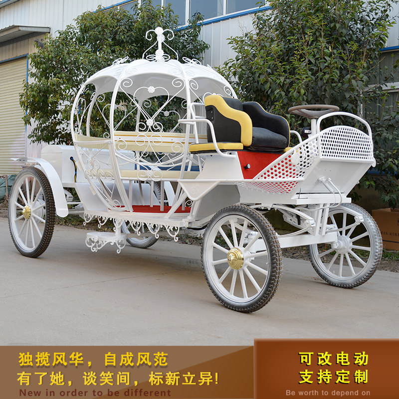 Eurostyle electric pneumatic tyre Princess Pumpkin Wagyu Wedding film and TV Photography Scenic reception for tourist and tourist wagons