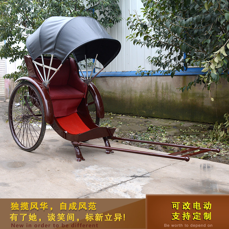 Antique can pull human rickshaw wedding photography scenic spot sightseeing props travel passenger hotel display rickshaw