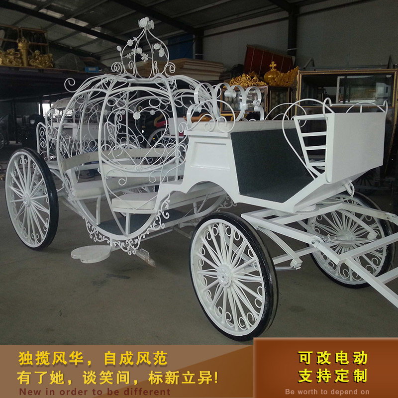 Cinderella pumpkin carriage wedding supplies European carriage film and television stage props carriage accessories