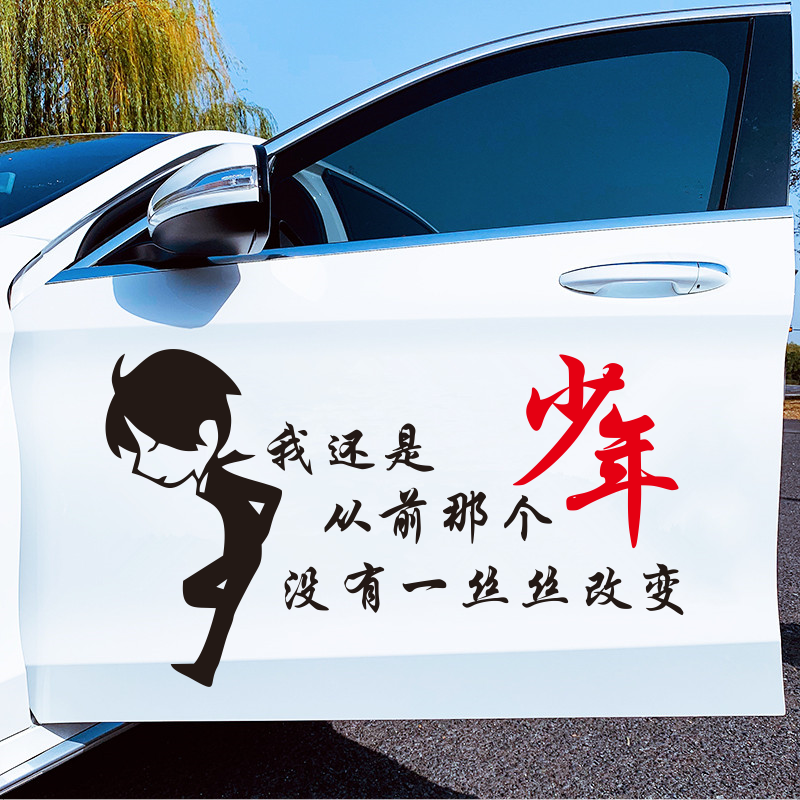 I still don't have a single shred of silk to change the literal personality creative online red door sticker from that teenager car.