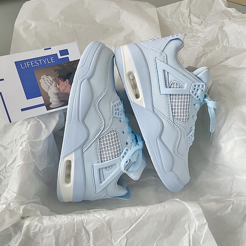 Spring Ins-Style College Color-Blocking Trendy Air-Cushioned Sneakers for Men, Chic Versatile Niche Couple Casual Running Shoes