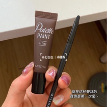 Pony recommends South Korea Missha mystery still eyeliner eyeliner glue pen black brown long-lasting waterproof non-sickness with brush