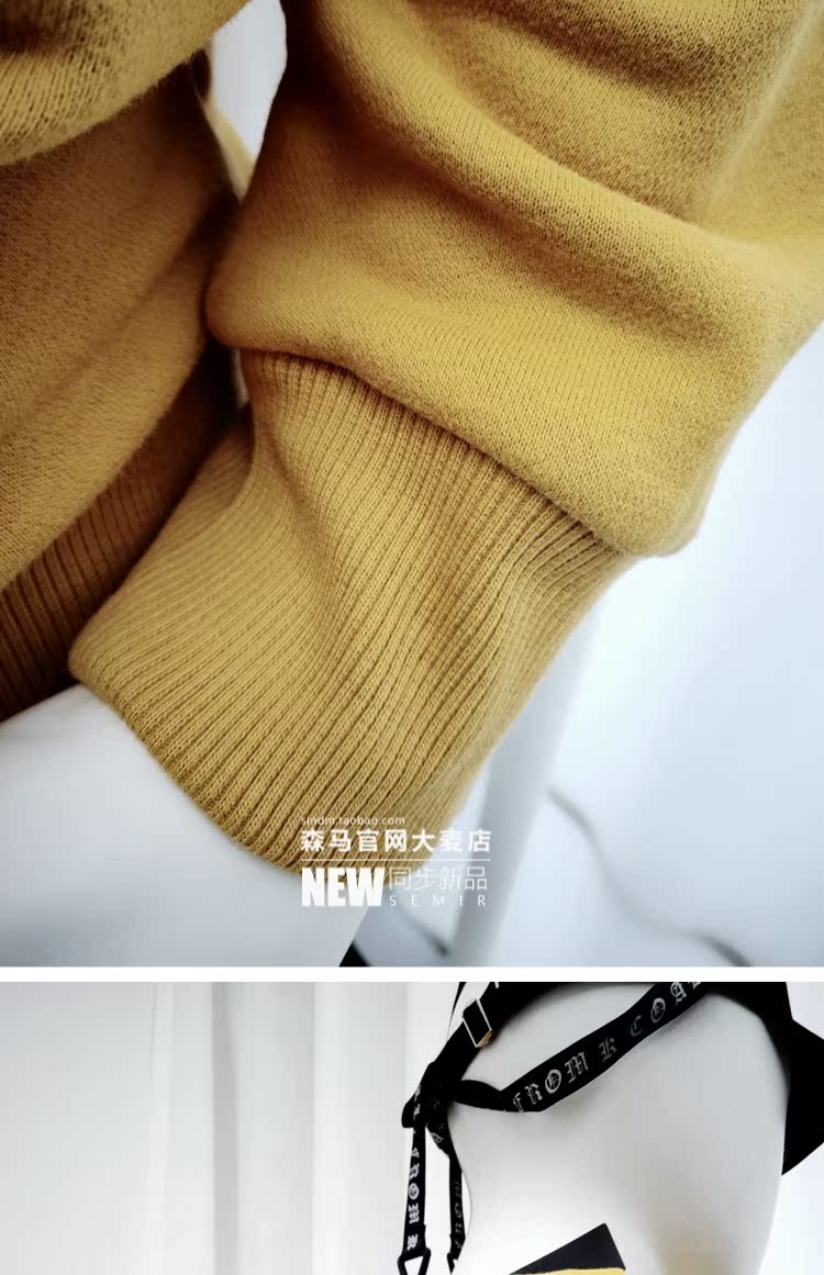 Senma retro nam thoải mái cộng với áo hoodie nhung 12078161013 mùa đông mới 12-078161013 áo khoác hoodie zip