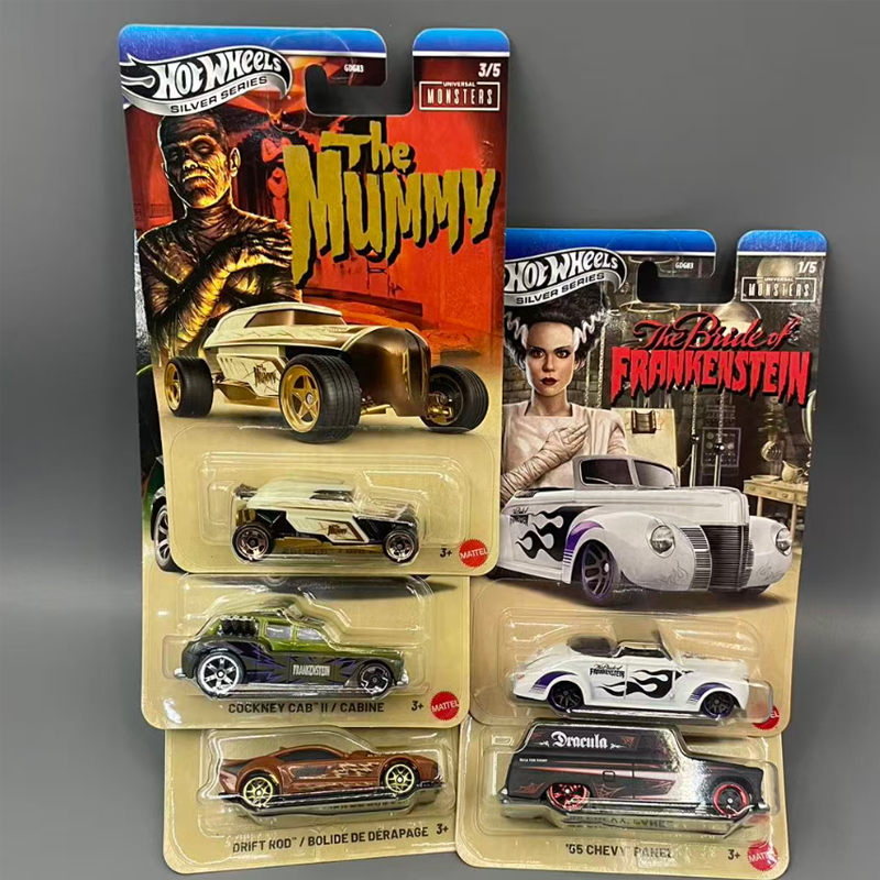 Hot Wheels Universal Classic Monster Frankenstein Werewolf Alloy Car Model Gdg83