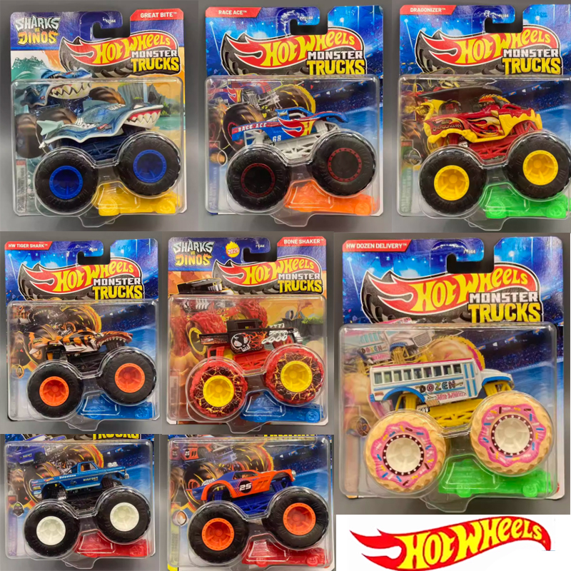 New Hot Wheels Bigfoot Alloy Car Model Boy's Toy Car Wild Muscle Off-Road Vehicle Large Car Fyj44