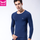 Cát người đàn ông ấm lót bông Lycra thiết cotton mỏng áo len chặt chẽ trẻ mùa thu quần mens mùa thu quần quần mùa thu.