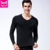 Cát người đàn ông ấm lót bông Lycra thiết cotton mỏng áo len chặt chẽ trẻ mùa thu quần mens mùa thu quần quần mùa thu. 