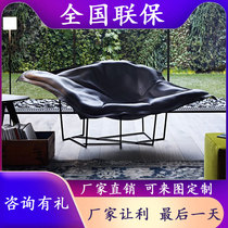 Italian minimalist single sofa chair Nordic light luxury wind Net red armchair model house sales office designer sofa