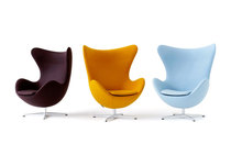 Egg chair Egg-shaped chair Rotating chair FRP leisure chair Hotel office model room Fashion fabric chair