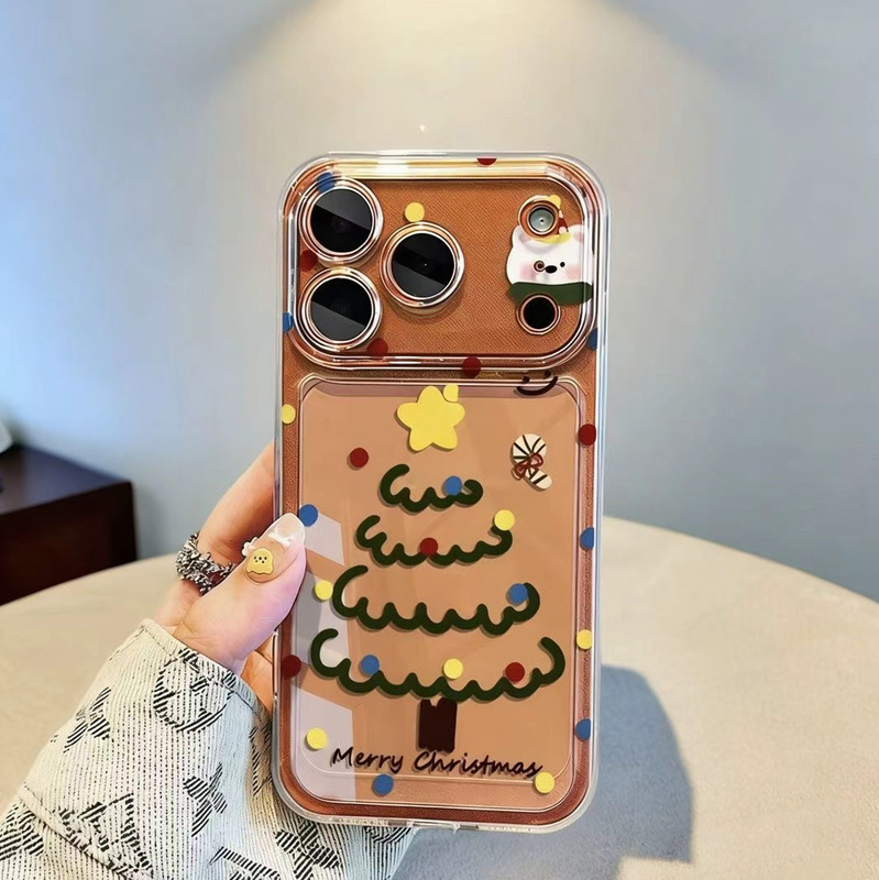 Christmas Tree Bear Suitable for Apple 17/16Promax Mobile Phone Case Iphone15 Huawei Mate60Pro Transparent Pura70 Honor 300 Female Reno13 Protective Case Vivos20 Xiaomi 17 Christmas Tree Bear Suitable for Apple 17/16Promax Mobile Phone Case Iphone15 Huawei Mate60Pro Transparent Pura70 Honor 300 Female Reno13 Protective Case Vivos20 Xiaomi 17