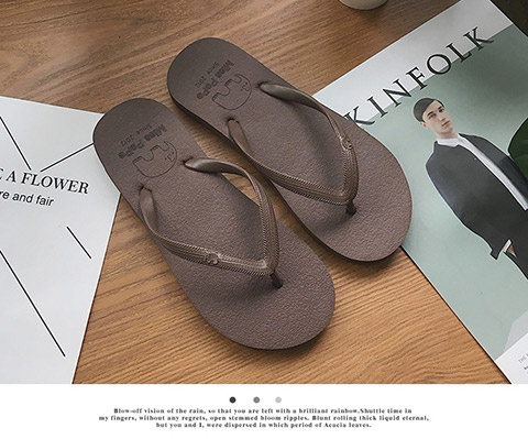 2019 mẫu mới nổ phiên bản Hàn Quốc của đôi dép xỏ ngón nữ mùa hè mang dép đế bằng thời trang nam và nữ dép giày sandal nữ đế cao