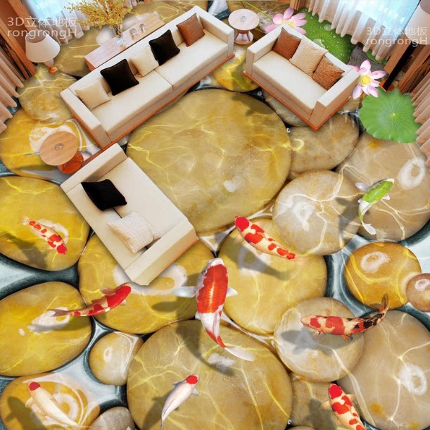 Floor to stick to the living room bathroom bedroom floor leather floor sticker activities to promote the floor decoration to customize