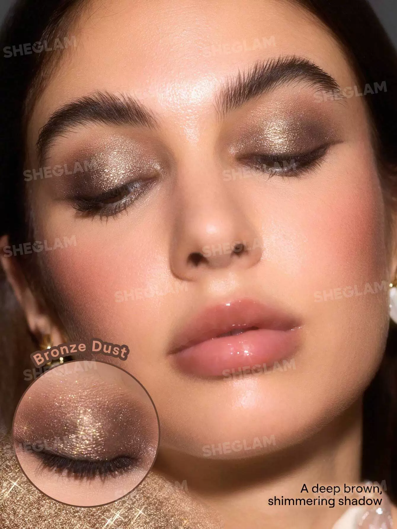 «Какое-то пятнышко» тени для глаз Sheglam Jelly Eyeshadow Rosy Gem/Lilac Luster