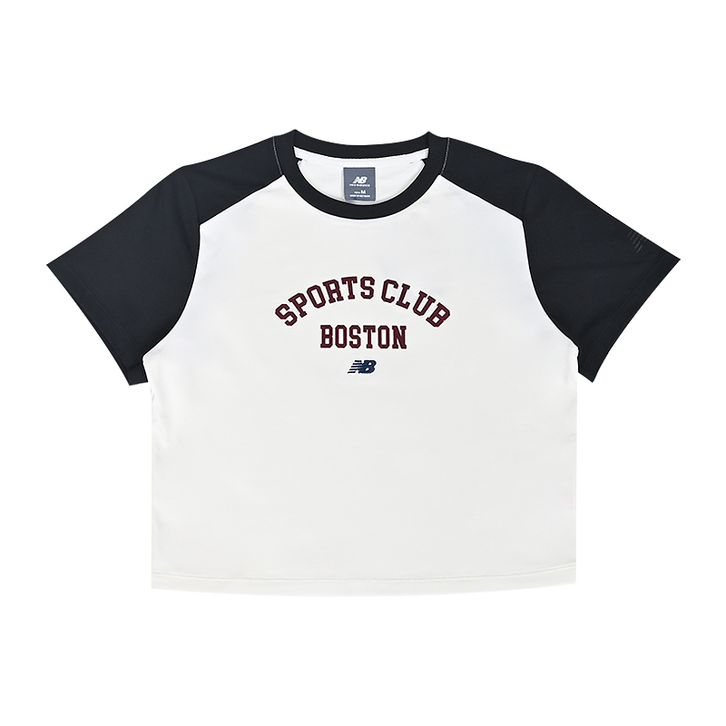 New Balance Nb New Women's Slim Fit Versatile Sports T-Shirt Short Round Neck Short Sleeve Wt6155N6